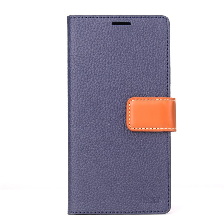 MOLAN CANO Lucky Series Wallet Stand Leather Flip Mobile Phone Case for iPhone 7 Plus 5.5 inch - Blue-1