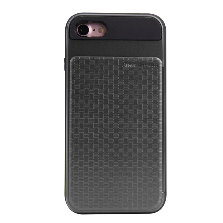MOLAN CANO Combo TPU + PC Mobile Phone Cover with Card Holder for iPhone 7 4.7 inch - Black-2