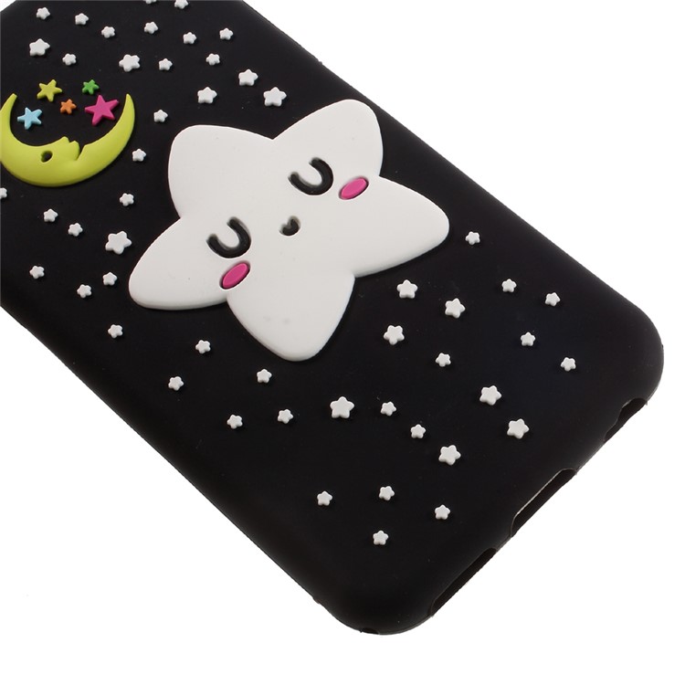Luminous Glow Stars Silicone Protective Phone Case for iPhone 6s Plus/6 Plus - Black-5