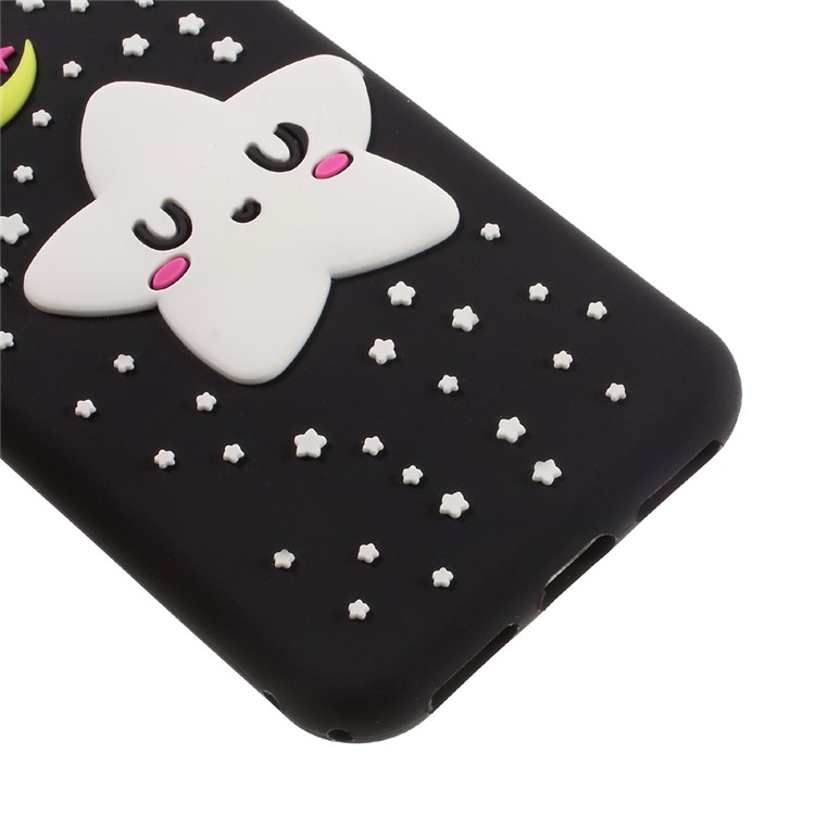 3D Pattern Luminous Silicone Protection Phone Case for iPhone 7 - Starry Sky-5