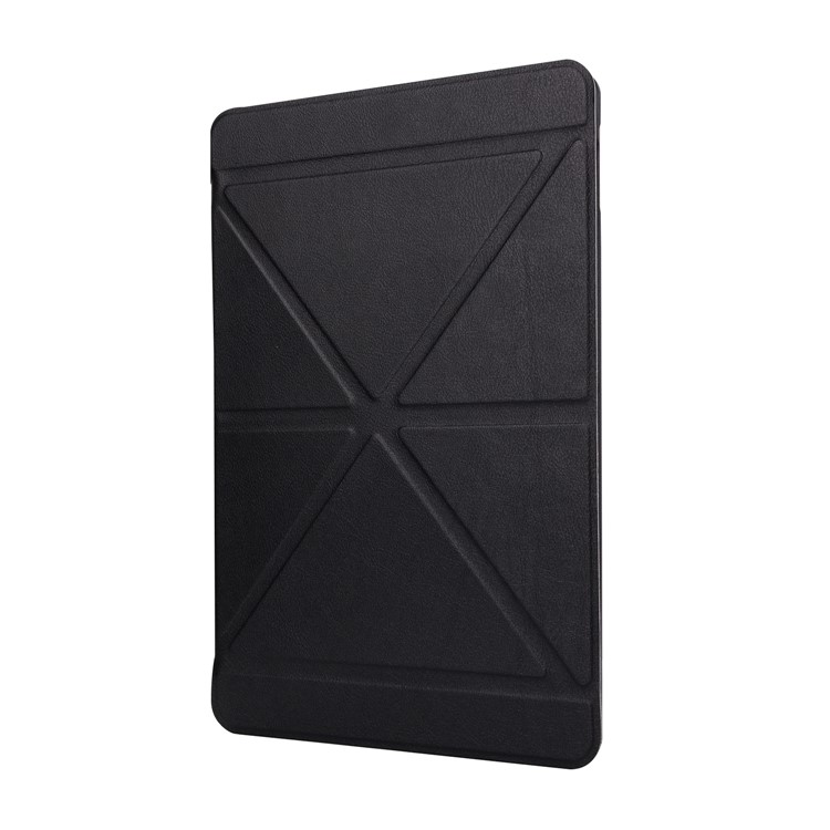 Origami Stand PU Leather Case for iPad 9.7-inch (2017) - Black-2