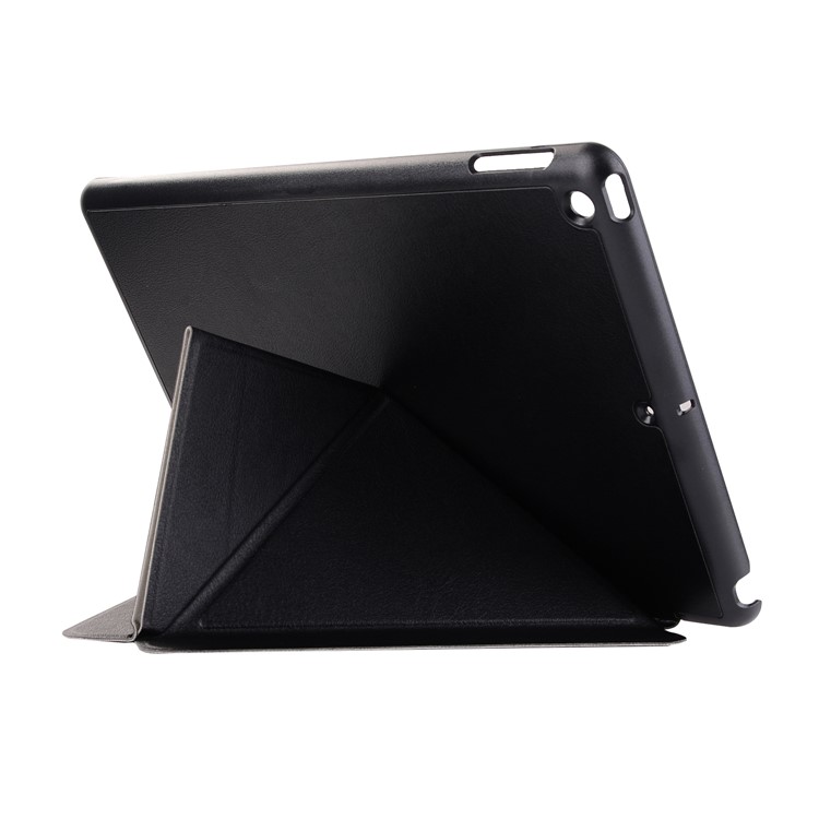 Origami Stand PU Leather Case for iPad 9.7-inch (2017) - Black-5
