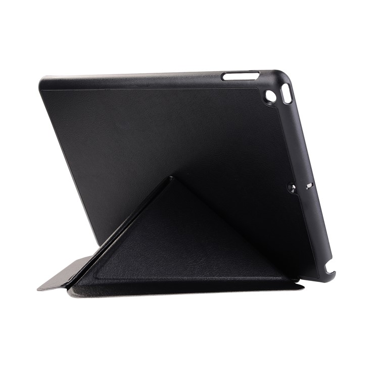 Origami Stand PU Leather Case for iPad 9.7-inch (2017) - Black-6