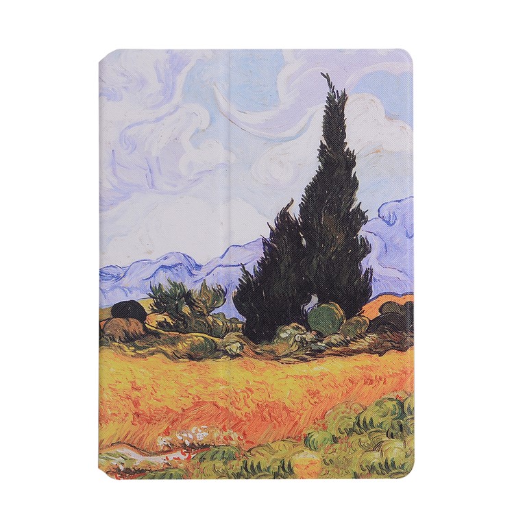 Printing Leather Stand Case for iPad 9.7-inch (2017) - Tree-2
