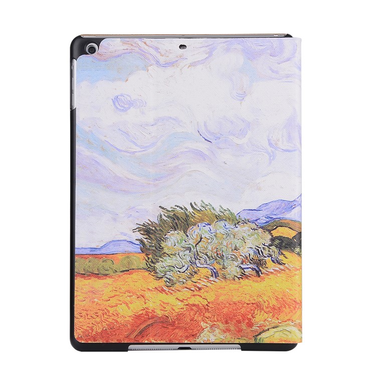 Printing Leather Stand Case for iPad 9.7-inch (2017) - Tree-3