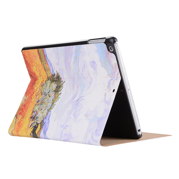 Printing Leather Stand Case for iPad 9.7-inch (2017) - Tree-5