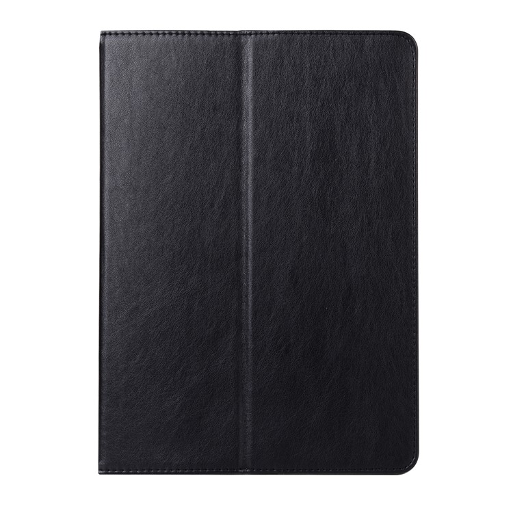 Leather Stand Case with Elastic Hand Strap for iPad 9.7-inch (2017) - Black-2