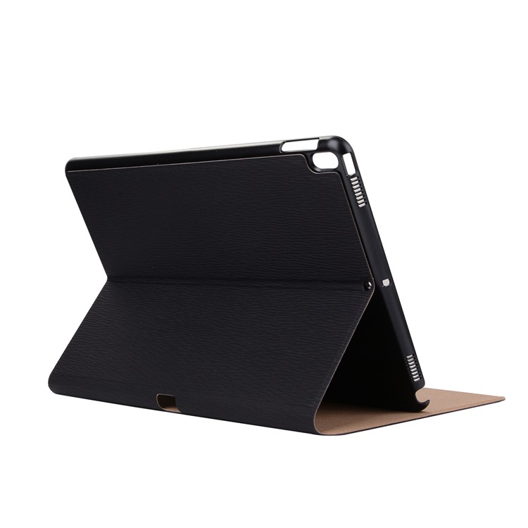 Bark Skin Series PU Leather Stand Tablet Cover Case for iPad Pro 10.5-inch - Black-6