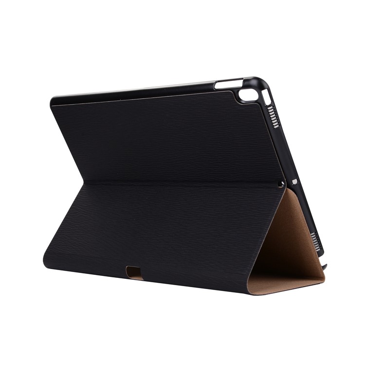 Bark Skin Series PU Leather Stand Tablet Cover Case for iPad Pro 10.5-inch - Black-7