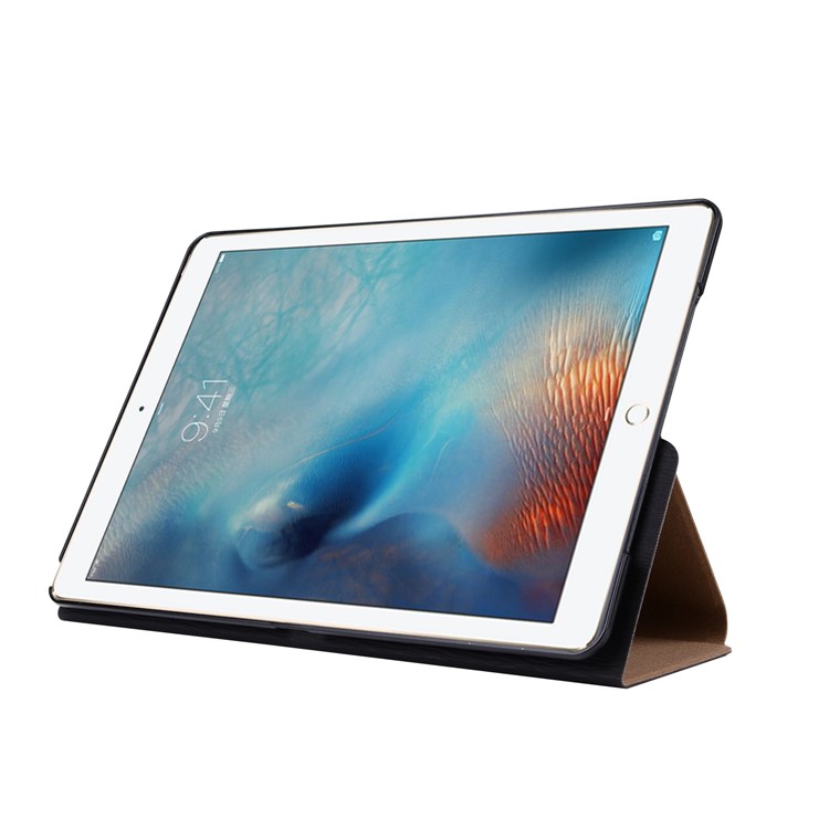 Bark Skin Series PU Leather Stand Tablet Cover Case for iPad Pro 10.5-inch - Black-8