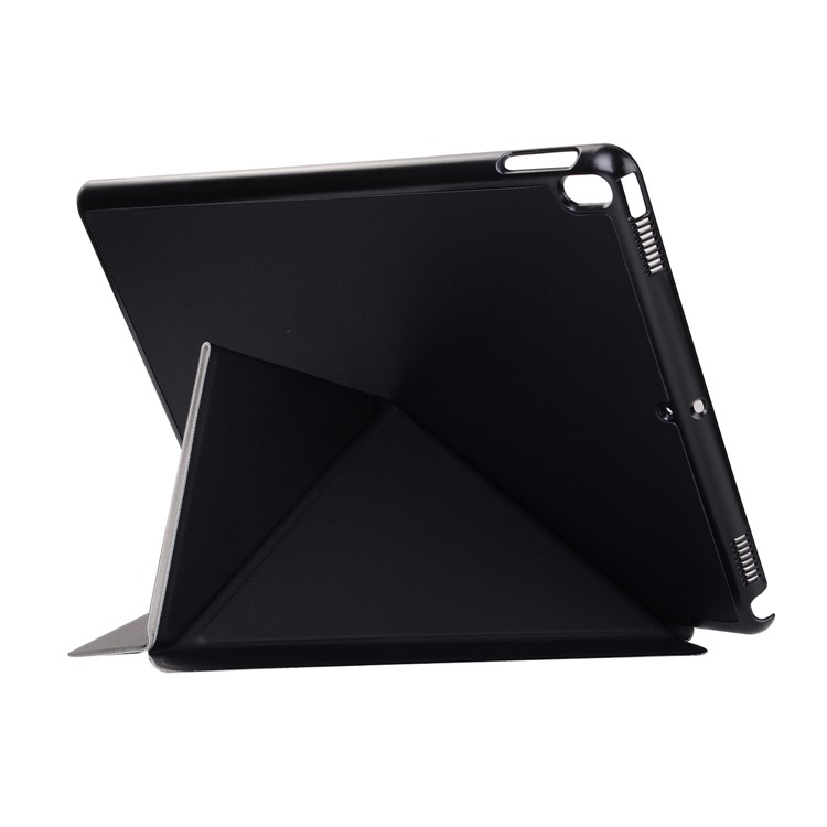 Origami Stand Smart Leather Flip Case for iPad Pro 10.5-inch (2017) - Black-5