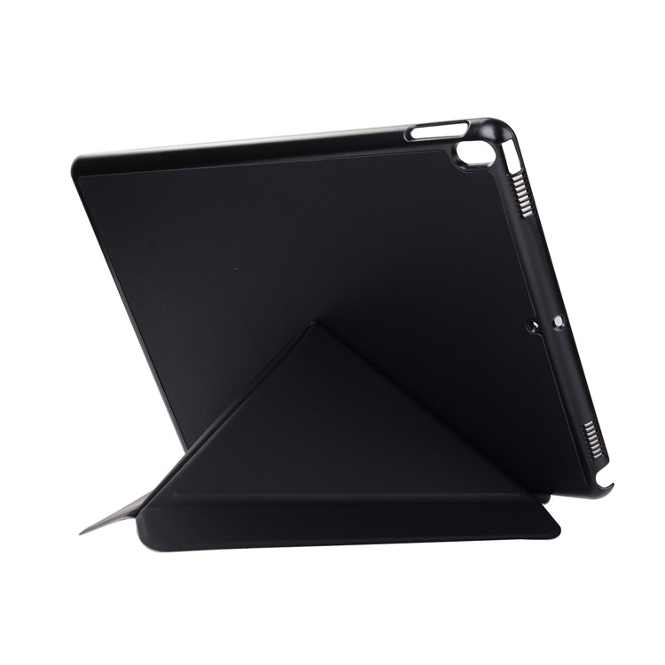 Origami Stand Smart Leather Flip Case for iPad Pro 10.5-inch (2017) - Black-6