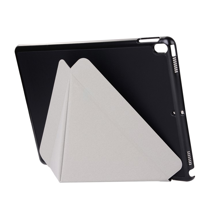 Origami Stand Smart Leather Flip Case for iPad Pro 10.5-inch (2017) - Black-8