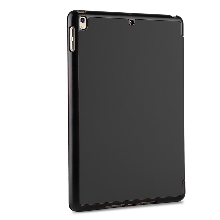 Auto-wake/sleep Tri-fold Stand Protective Leather Cover for iPad Pro 10.5-inch - Black-3