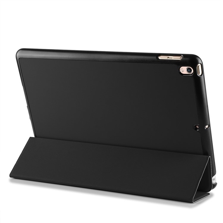 Auto-wake/sleep Tri-fold Stand Protective Leather Cover for iPad Pro 10.5-inch - Black-5