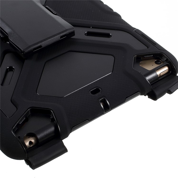 PEPKOO Spider Series PC + Silicone Heavy Duty Case Cover for iPad 9.7-inch (2017) - Black-9