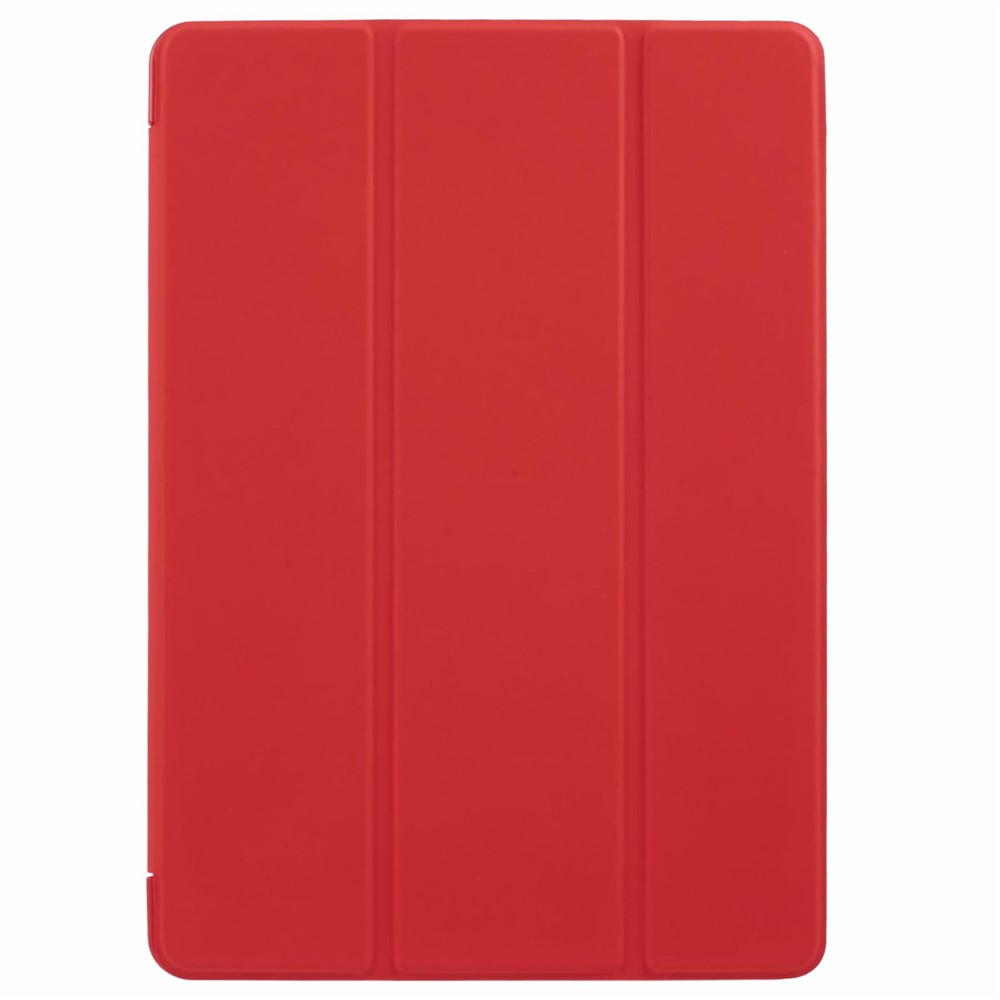 Cubierta Inteligente De Cuero Triple Plegable Para IPad Air 10.5 (2019) / Pro 10.5 (2017) - Rojo