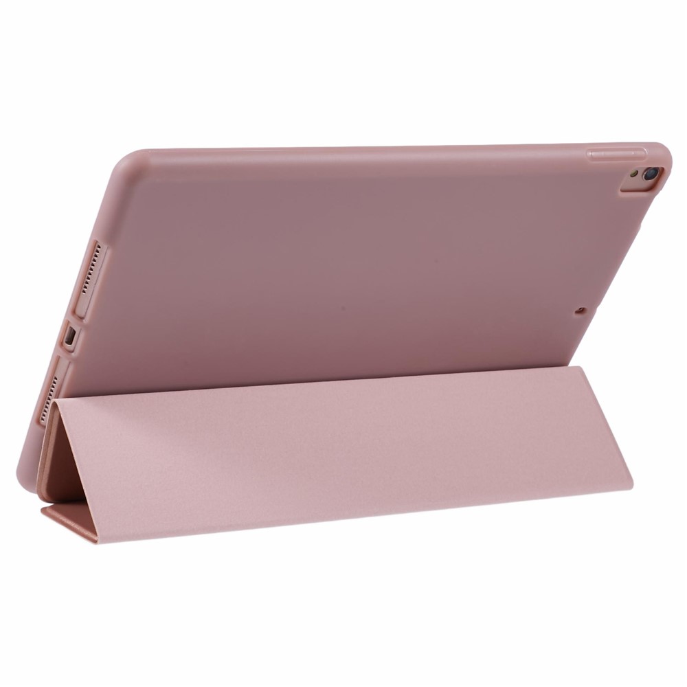 Tri-fold Stand Smart Leather Protector Case for iPad Air 10.5 (2019)/Pro 10.5 (2017) - Rose Gold-3