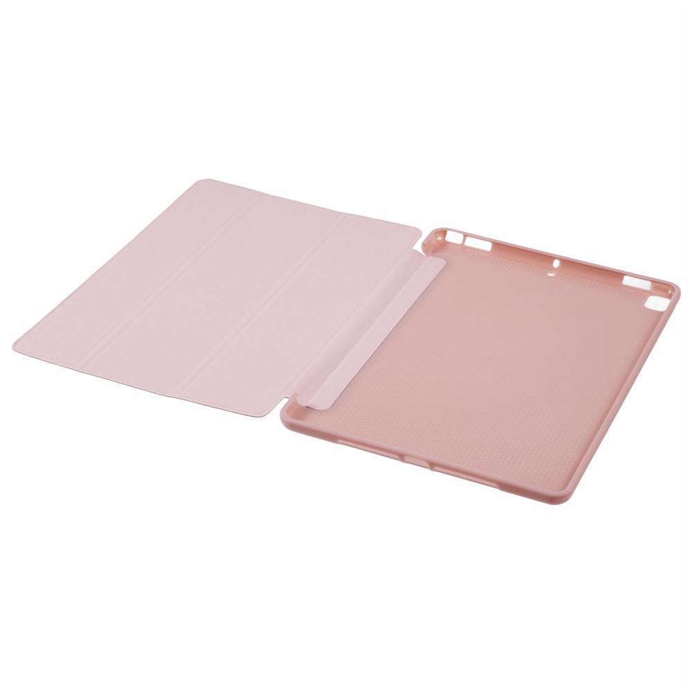 Tri-fold Stand Smart Leather Protector Case for iPad Air 10.5 (2019)/Pro 10.5 (2017) - Rose Gold-4