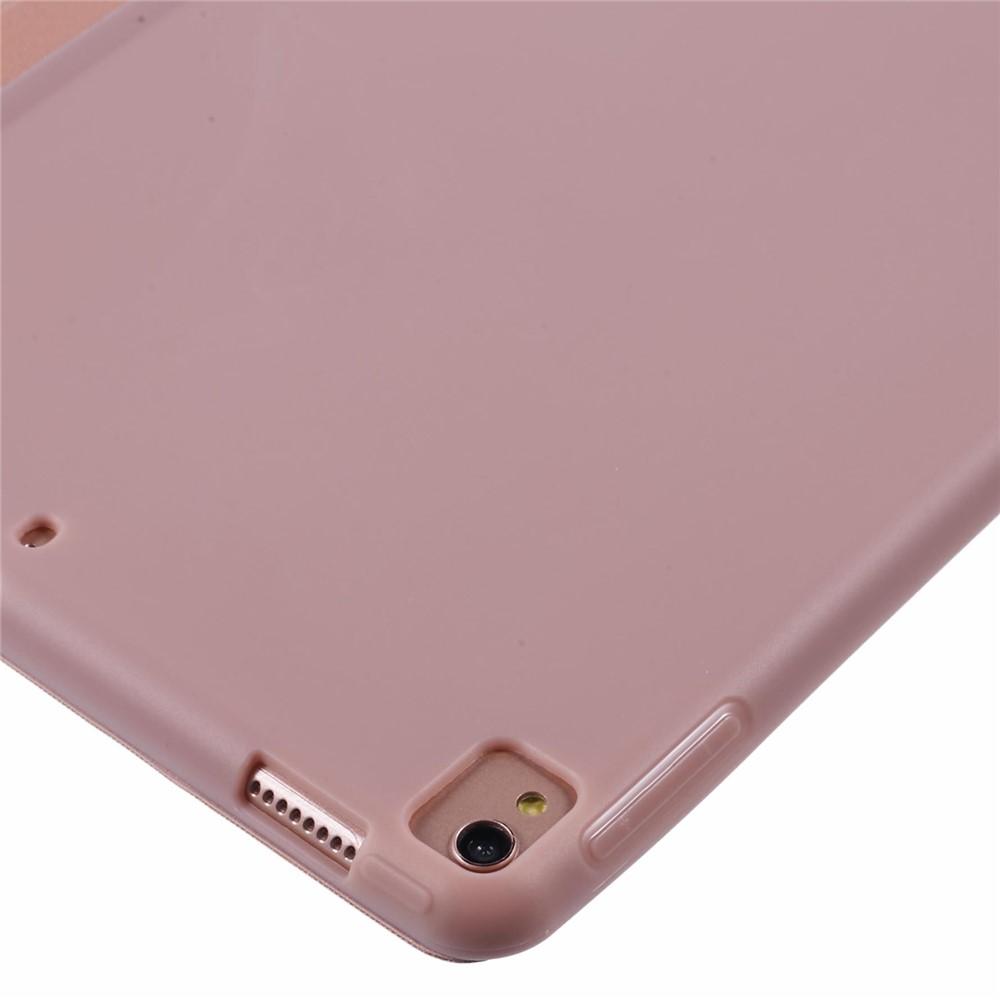 Tri-fold Stand Smart Leather Protector Case for iPad Air 10.5 (2019)/Pro 10.5 (2017) - Rose Gold-6