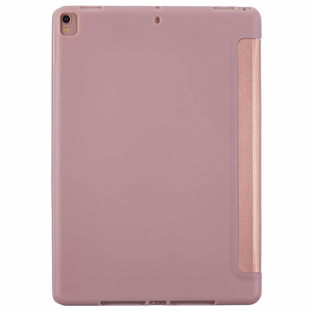 Tri-fold Stand Smart Leather Protector Case for iPad Air 10.5 (2019)/Pro 10.5 (2017) - Rose Gold-7
