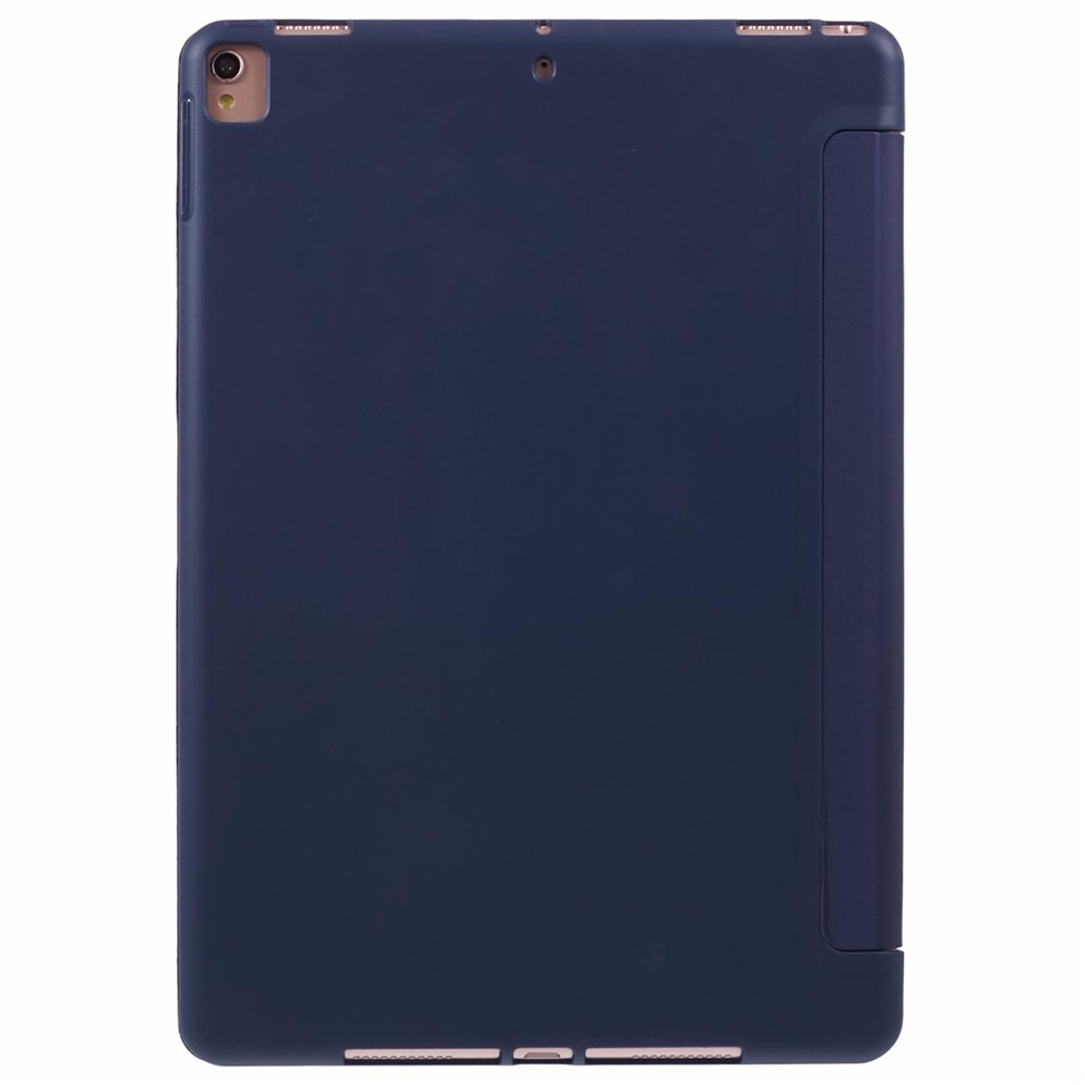 Protective Leather Smart Case Tri-fold Stand Shell for iPad Air 10.5 (2019)/Pro 10.5 (2017) - Dark Blue-7