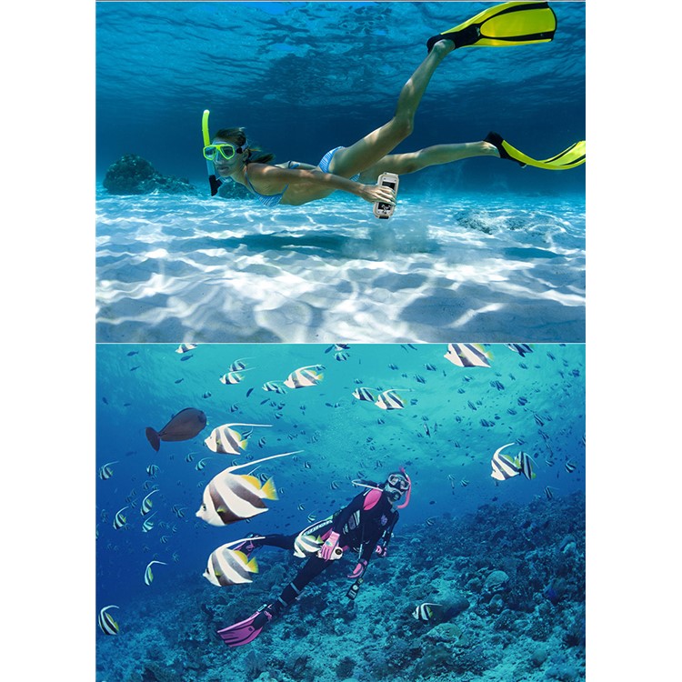 MEIKON IPX8 40m/130ft Underwater Waterproof Diving Case for iPhone 6s 6 4.7 inch - White-12