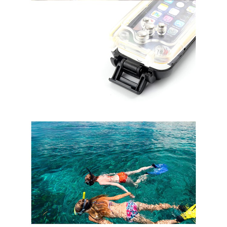 MEIKON IPX8 40m/130ft Underwater Waterproof Diving Case for iPhone 6s 6 4.7 inch - White-6