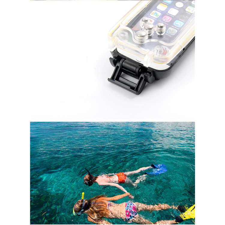 MEIKON IPX8 40m/130ft Underwater Diving Waterproof Case for iPhone 7 Plus 5.5 inch - White-12