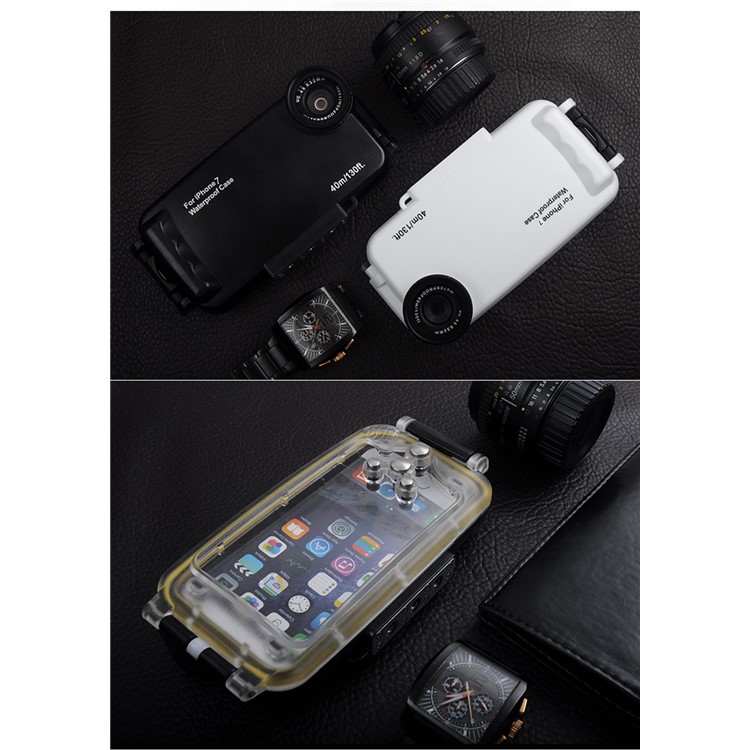 MEIKON IPX8 40m/130ft Underwater Diving Waterproof Case for iPhone 7 Plus 5.5 inch - White-14