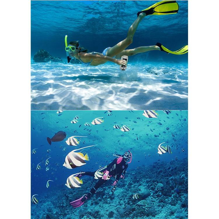 MEIKON IPX8 40m/130ft Underwater Diving Waterproof Case for iPhone 7 Plus 5.5 inch - White-17