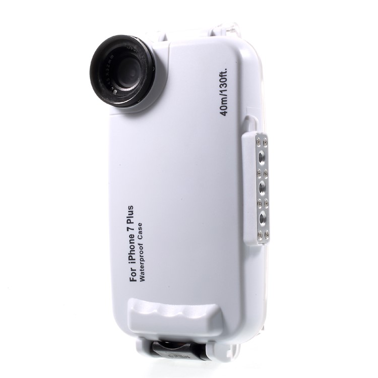MEIKON IPX8 40m/130ft Underwater Diving Waterproof Case for iPhone 7 Plus 5.5 inch - White-2