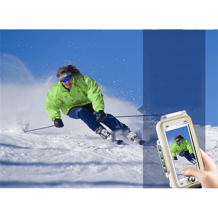 MEIKON IPX8 40m/130ft Underwater Diving Waterproof Case for iPhone 7 Plus 5.5 inch - White-9