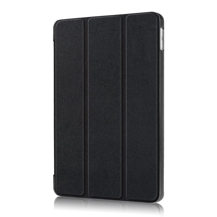 For iPad Pro 10.5 (2017) Smart Leather Wallet Tri-fold Stand Protective Cover - Black-7