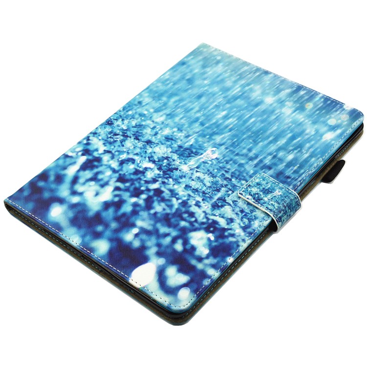 Smart Pattern Printing Stand Card Slot Leather Tablet Case for iPad Pro 10.5-inch (2017) - Raindrops-4
