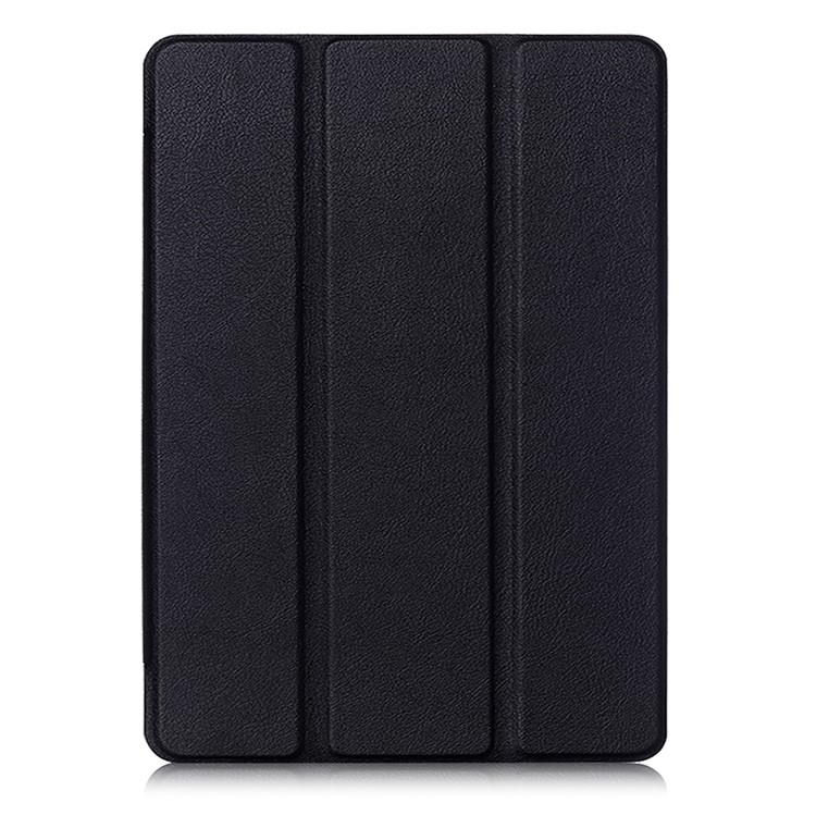 Litchi Texture Auto-wake/sleep Tri-fold Stand Protective Leather Cover for iPad 9.7 (2018) / 9.7 (2017) - Black-2