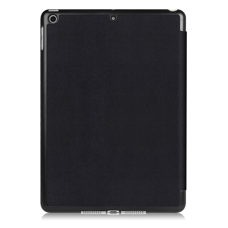 Litchi Texture Auto-wake/sleep Tri-fold Stand Protective Leather Cover for iPad 9.7 (2018) / 9.7 (2017) - Black-3