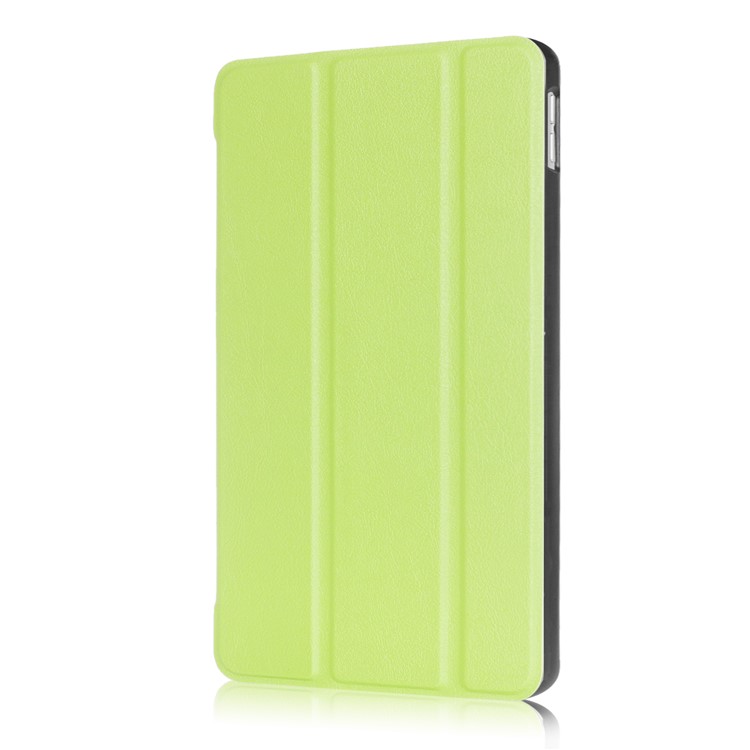 Litchi Textur Intelligente Wake / Sleep Tri-fold Stehen Schützende Leder Smart Gehäuse Für Ipad 9.7 (2017) - Grün-4
