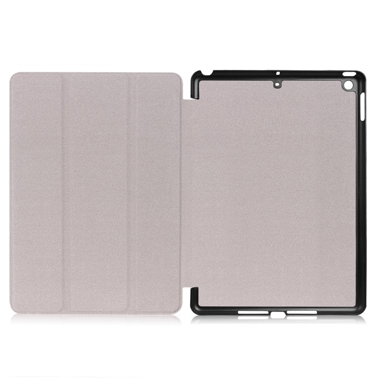 Litchi Textur Intelligente Wake / Sleep Tri-fold Stehen Schützende Leder Smart Gehäuse Für Ipad 9.7 (2017) - Grün-8