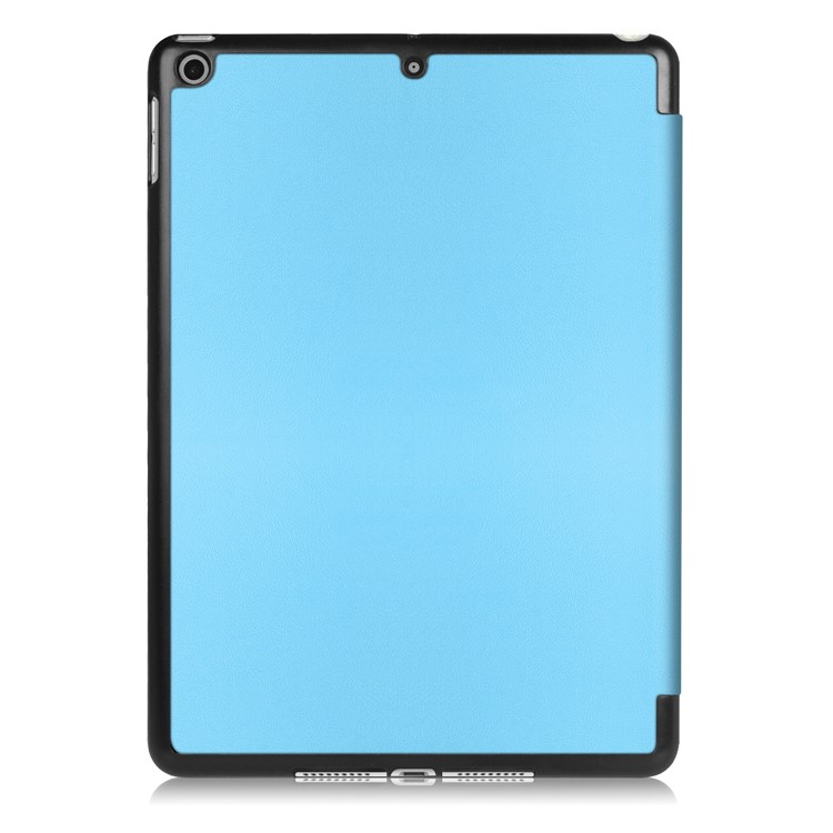 Litchi Texture Auto-wake/sleep Protective Leather Shell with Tri-fold Stand for iPad 9.7 (2018) / 9.7 (2017) - Baby Blue-3