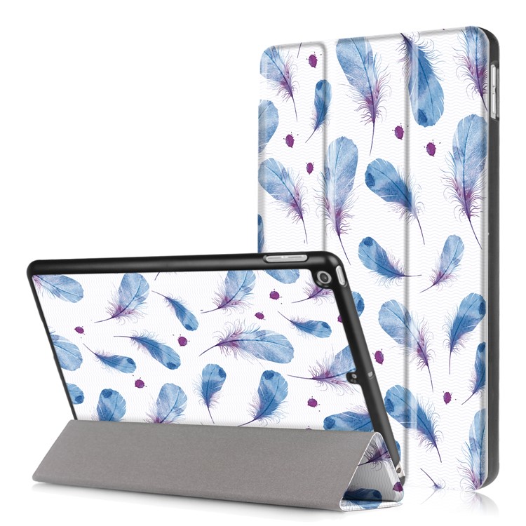 Pattern Printing Tri-fold Stand Leather Case for iPad 9.7 (2018) / 9.7 (2017) - Magic Tree-8