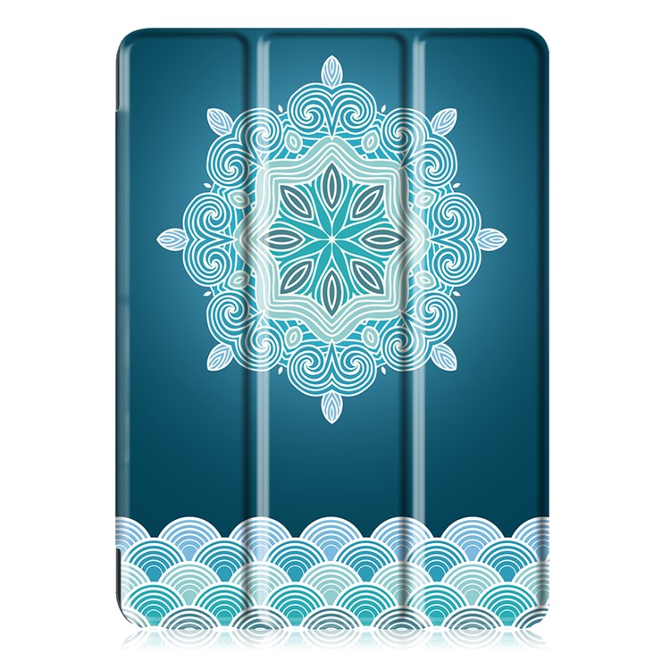 Pattern Printing Tri-fold Stand Leather Table Case for iPad 9.7 (2018) / 9.7 (2017) - Floral Pattern-2