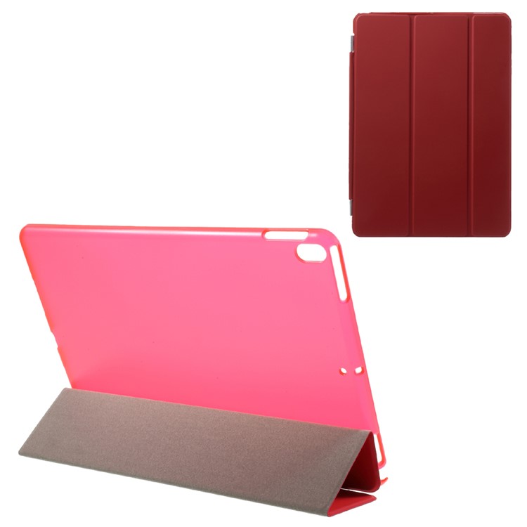 Detachable Tri-fold Stand PU Leather Tablet Case for iPad Pro 10.5-inch (2017) - Red-1