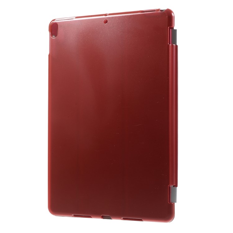 Detachable Tri-fold Stand PU Leather Tablet Case for iPad Pro 10.5-inch (2017) - Red-2