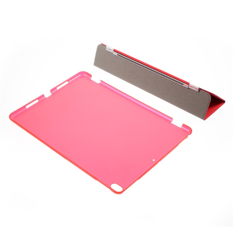 Detachable Tri-fold Stand PU Leather Tablet Case for iPad Pro 10.5-inch (2017) - Red-7