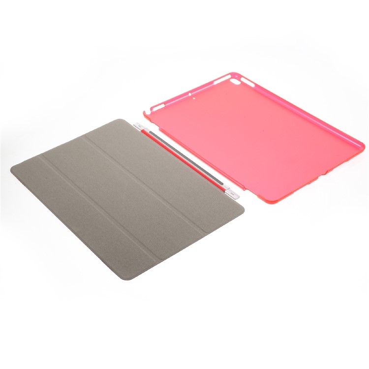 Detachable Tri-fold Stand PU Leather Tablet Case for iPad Pro 10.5-inch (2017) - Red-9