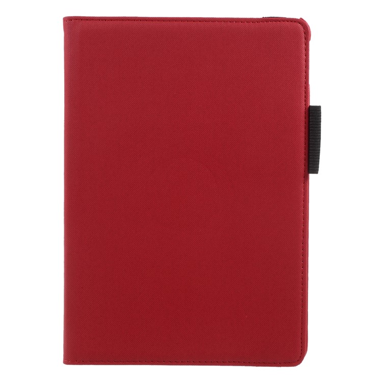 360 Degree Rotary Stand Leather Jeans Cloth Texture Tablet Case for iPad Pro 10.5-inch (2017) - Red-2