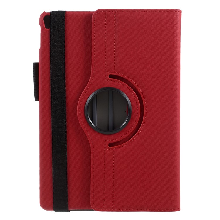 360 Degree Rotary Stand Leather Jeans Cloth Texture Tablet Case for iPad Pro 10.5-inch (2017) - Red-3