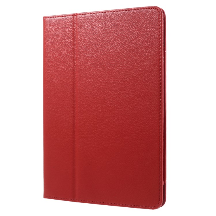 Litchi Texture Auto-wake/sleep Stand Protective Leather Cover for iPad Pro 10.5 (2017) - Red-3