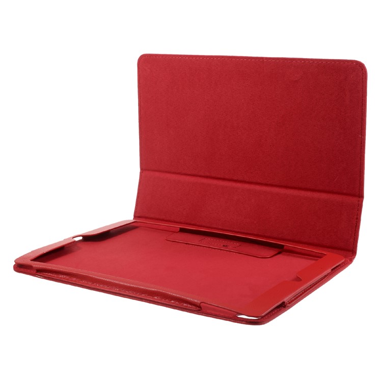 Litchi Texture Auto-wake/sleep Stand Protective Leather Cover for iPad Pro 10.5 (2017) - Red-7
